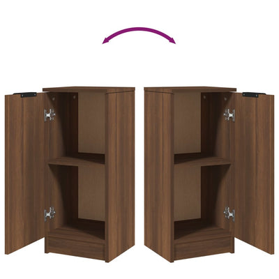 Ruskea senkki Dunca 30x30x70cm (tammi, puinen)