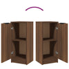 Senkit 2 kpl ruskea tammi 30x30x70 cm tekninen puu