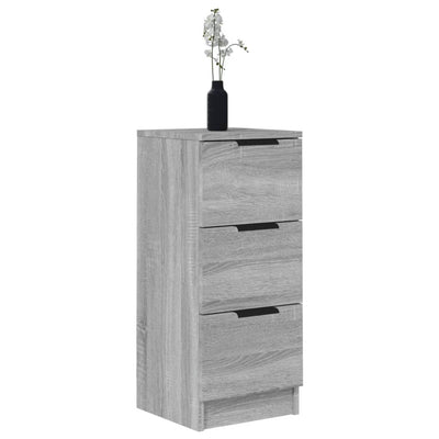 Senkit 2 kpl harmaa Sonoma 30x30x70 cm tekninen puu