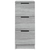 Senkit 2 kpl harmaa Sonoma 30x30x70 cm tekninen puu