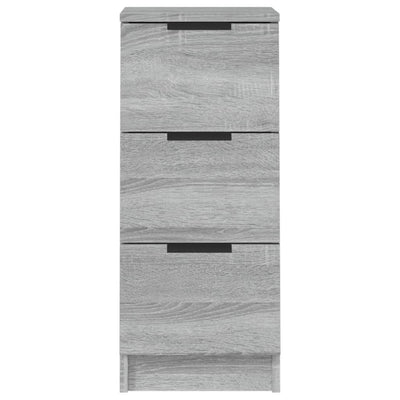 Senkit 2 kpl harmaa Sonoma 30x30x70 cm tekninen puu