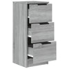 Senkit 2 kpl harmaa Sonoma 30x30x70 cm tekninen puu