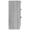 Senkit 2 kpl harmaa Sonoma 30x30x70 cm tekninen puu