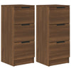 Senkit 2 kpl ruskea tammi 30x30x70 cm tekninen puu