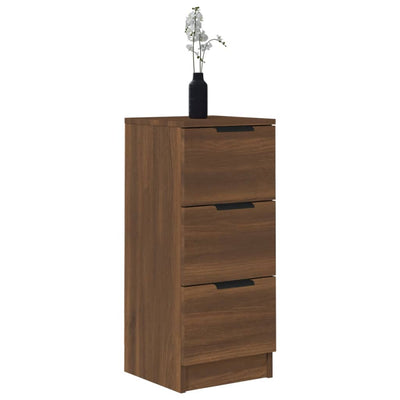 Senkit 2 kpl ruskea tammi 30x30x70 cm tekninen puu