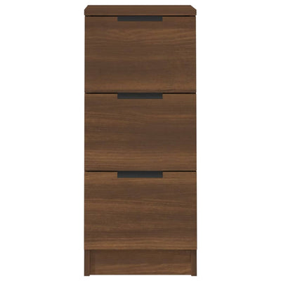 Senkit 2 kpl ruskea tammi 30x30x70 cm tekninen puu