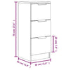 Senkit 2 kpl ruskea tammi 30x30x70 cm tekninen puu