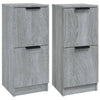 Senkit 2 kpl harmaa Sonoma 30x30x70 cm tekninen puu