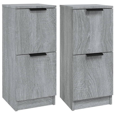 Senkit 2 kpl harmaa Sonoma 30x30x70 cm tekninen puu