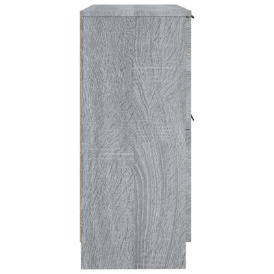 Senkit 2 kpl harmaa Sonoma 30x30x70 cm tekninen puu