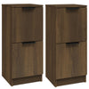 Senkit 2 kpl ruskea tammi 30x30x70 cm tekninen puu