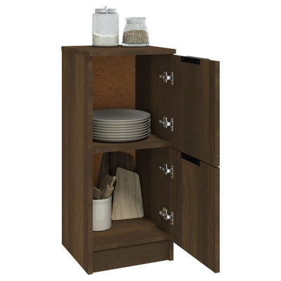 Senkit 2 kpl ruskea tammi 30x30x70 cm tekninen puu