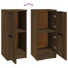 Senkit 2 kpl ruskea tammi 30x30x70 cm tekninen puu