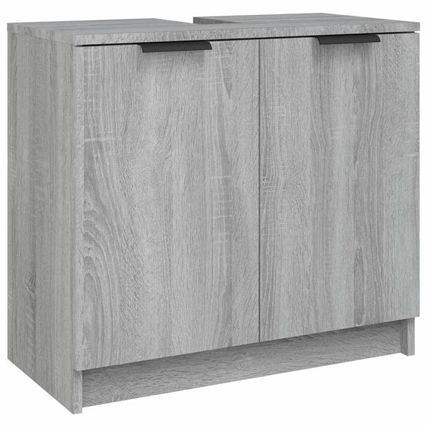Kylpyhuoneen kaappi harmaa Sonoma 64,5x33,5x59 cm tekninen puu
