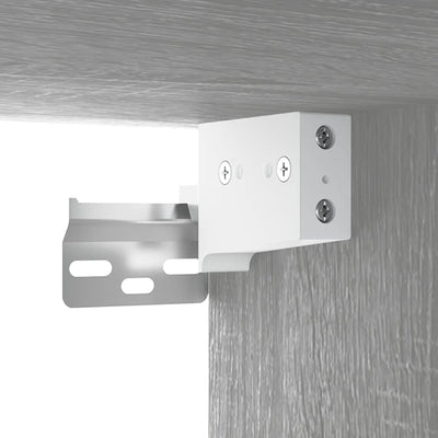 Harmaa kylpyhuoneen peilikaappi Ghadib 64x20x67cm (sonoma)