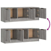 TV-taso harmaa Sonoma 102x35x36,5 cm tekninen puu