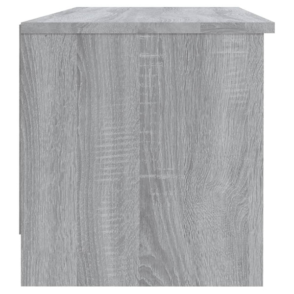 TV-taso harmaa Sonoma 102x35,5x36,5 cm tekninen puu