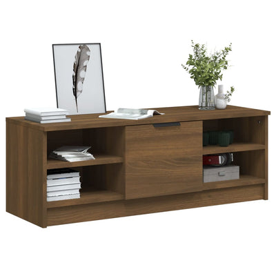 TV-taso ruskea tammi 102x35,5x36,5 cm tekninen puu