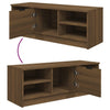 TV-taso ruskea tammi 102x35,5x36,5 cm tekninen puu