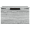 Seinäkiinnitettävät yöpöydät 2 kpl harmaa Sonoma 34x30x20 cm