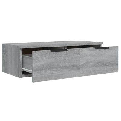 TV-seinäkaappi harmaa Sonoma 68x30x20 cm tekninen puu