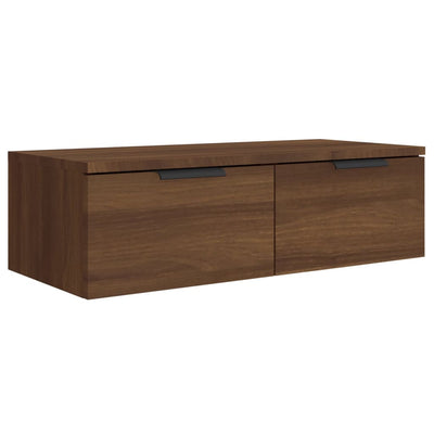 Seinäkaappi ruskea tammi 68x30x20 cm tekninen puu