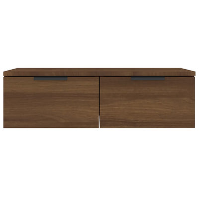 Seinäkaappi ruskea tammi 68x30x20 cm tekninen puu