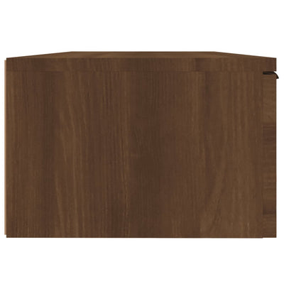 Seinäkaappi ruskea tammi 68x30x20 cm tekninen puu