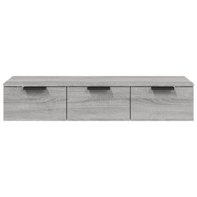 Seinäkaappi harmaa Sonoma 102x30x20 cm tekninen puu