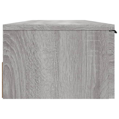 Seinäkaappi harmaa Sonoma 102x30x20 cm tekninen puu