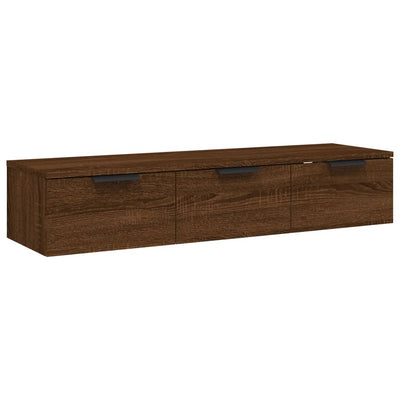 Seinäkaappi ruskea tammi 102x30x20 cm tekninen puu