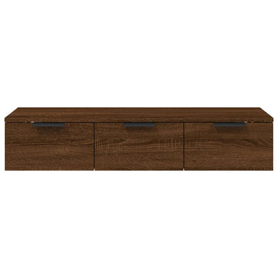Seinäkaappi ruskea tammi 102x30x20 cm tekninen puu