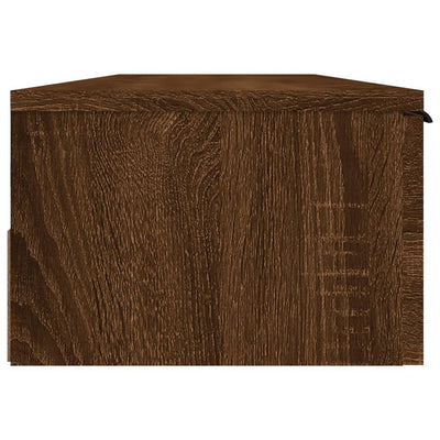 Seinäkaappi ruskea tammi 102x30x20 cm tekninen puu