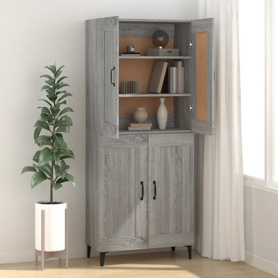 Senkki harmaa Sonoma 69,5x34x90 cm tekninen puu