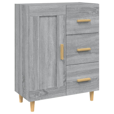 Senkki harmaa Sonoma 69,5x34x90 cm tekninen puu
