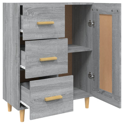 Senkki harmaa Sonoma 69,5x34x90 cm tekninen puu