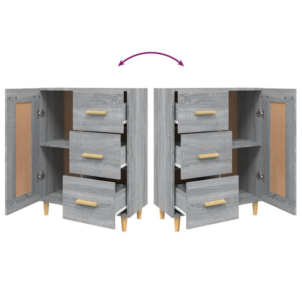 Harmaa senkki Dommica 69,5x34x90cm (puinen)