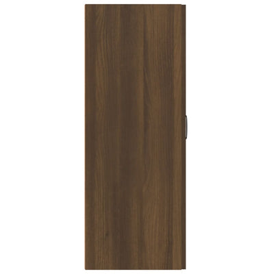 Riippuva kaappi ruskea tammi 69,5x34x90 cm tekninen puu