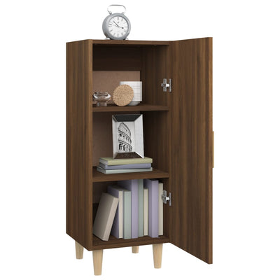 Senkki ruskea tammi 34,5x34x90 cm tekninen puu