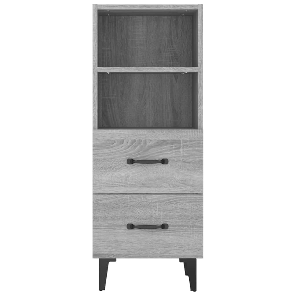 Harmaa senkki Mariet 34,5x34x90cm (puinen)