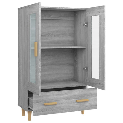 Kaappi harmaa Sonoma 70x31x115 cm tekninen puu