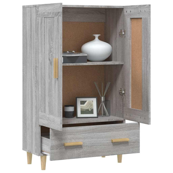 Kaappi harmaa Sonoma 70x31x115 cm tekninen puu