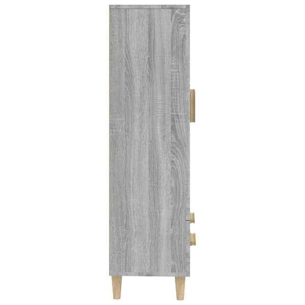 Kaappi harmaa Sonoma 70x31x115 cm tekninen puu