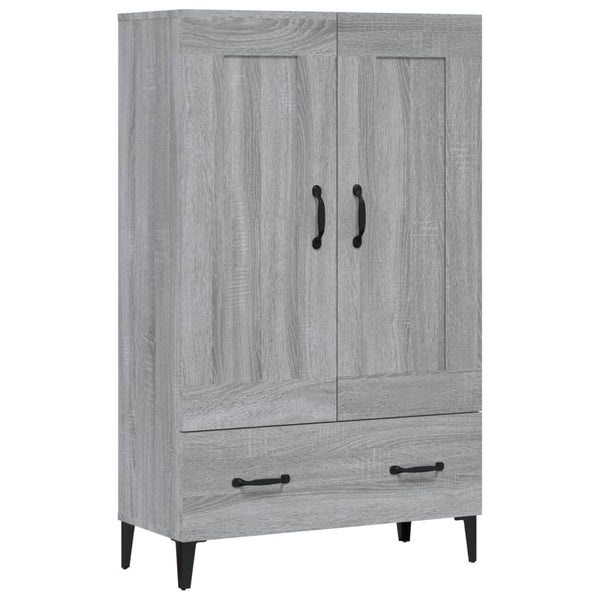 Kaappi harmaa Sonoma 70x31x115 cm tekninen puu