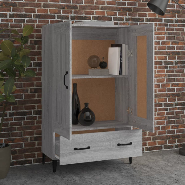 Kaappi harmaa Sonoma 70x31x115 cm tekninen puu
