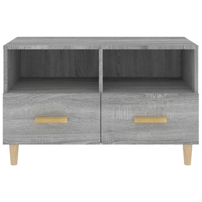 TV-taso harmaa Sonoma 80x36x50 cm tekninen puu