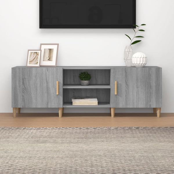 Harmaa Sonoma TV-taso 150x30x50 cm teknisestä puusta