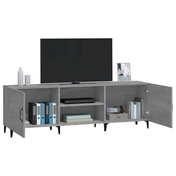 TV-taso harmaa Sonoma 150x30x50 cm tekninen puu