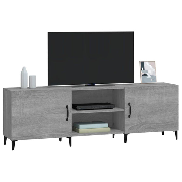 TV-taso harmaa Sonoma 150x30x50 cm tekninen puu