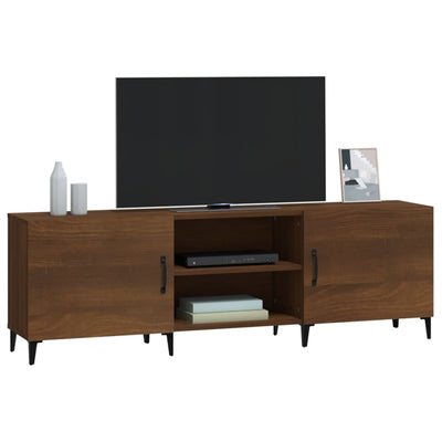 TV-taso ruskea tammi 150x30x50 cm tekninen puu